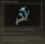 ancestral spirit horn