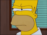 Homer frown eyes