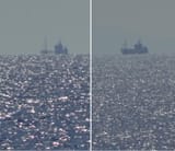 ship behind curve