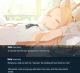Seia L2D lewd sleep Sensei student armpit fox first momo talk