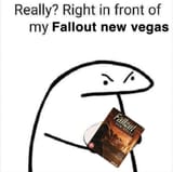 Right in front of my Fallout New Vegas?