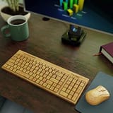 Bamboo keyboard and mouse