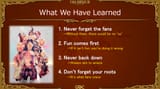 What we have learned
