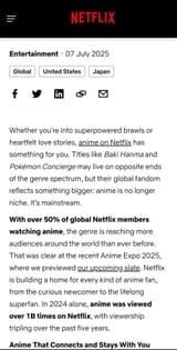 anime is mainstream
