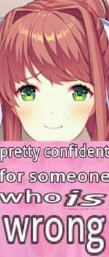 Pretty confident for someone who is wrong