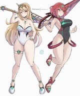 __pyra_and_mythra_xenoblade_chronicles_and_1_more_drawn_by_chascoby__5d69b99385a9dbf52d17fa08cf77435f