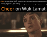Cheer on Wuk Lamat