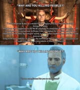 NV vs Fo4 homicidal perspective