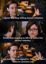 Stop_killing_games_Spiderman_meme