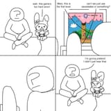 dumb rabbit plays a romhack
