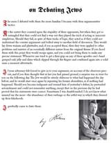 on debating jews