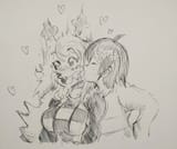 deltarune___kris_kisses_noelle_