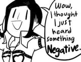 something negative