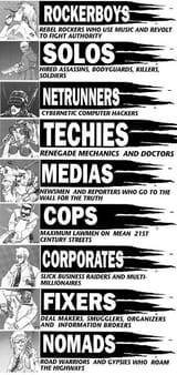 Cyberpunk 2077 Classes