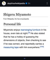 Nintendo_Shigeru Miyamoto&#039;s pastimes