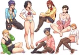 __shirogane_naoto_satonaka_chie_sakura_futaba_kawakami_sadayo_toriumi_isako_and_2_more_persona_and_3_more_drawn_by_chuckuddin__60a8acc386250953e0a8c5c62146f847