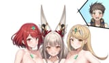 __pyra_mythra_rex_and_nia_xenoblade_chronicles_and_1_more_drawn_by_vodka13__9f2c2889bfc3ee894191f51887d89ac2