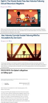 Alec Holowka, Toxic White Male