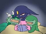 Goumang reads to her kids
