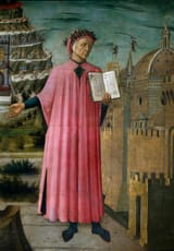 Domenico_di_Michelino_-_The_Italian_poet_Dante_Alighieri_(1265-1321)_presents_his_work_La_divine_comedie_-_(MeisterDrucke-1126383)[1]
