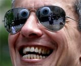 Gary busey looking at Steve Buscemi