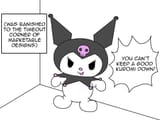 dumb rabbit kuromi banished to timeout
