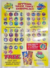 BEYBLADE-TAZO-TOPZ-CHECKLIST-Beyblades-Tazos-Poster-Rare