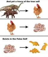 and yet a trace of the true self exists in the false self