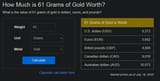 What a Galleon costs right now.