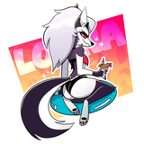 loona @AnimatedMau (btw this is the same person who made the otherside show, they also do cleanup animation for helluva boss)