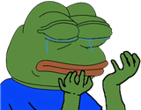 pepe crying