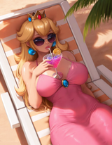 princess peach summer cocktail