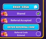 referal code
