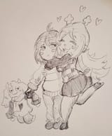 deltarune___kriselle_hug