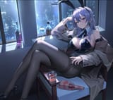 bunny_ears bunny_girl heels no_bra pantyhose xzu