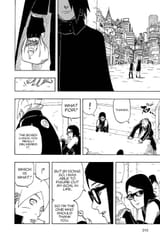 Sasuke smiling after teasing his wife