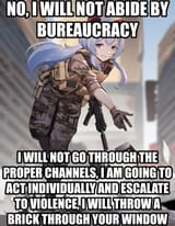 abide by bureaucracy