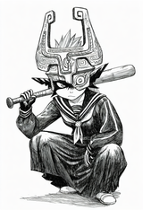 1girl, Midna, sketch, solo, traditional media, masterpiece, best quality, absurd s-1640492683