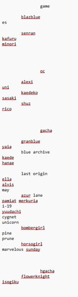 list