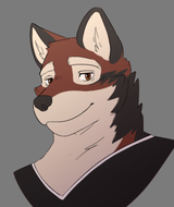 Cute mentally ill wolf