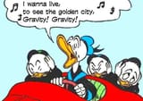 Donald sings gravity
