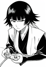 Bleach, soi fon, 1girl, , solo, traditional media, masterpiece, best quality, ab s-584637913