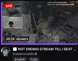 One single streamer