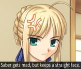 saber gets mad