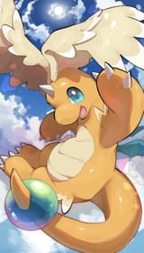 __dragonite_and_mega_dragonite_pokemon_drawn_by_nullma__a26c953fcf2de130a22532c521608375