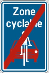 fin de zone cyclable