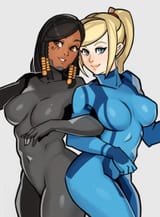 __samus_aran_and_pharah_overwatch_and_1_more_drawn_by_splashbrush__sample-343136f9a8090a0932607cf1029322ab