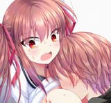 crying blushing boobkiss