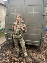 Ukrainian combat medic mid war