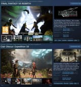 Final Fantasy VII Rebirth Steam vs Clair Obscur Expedition 33